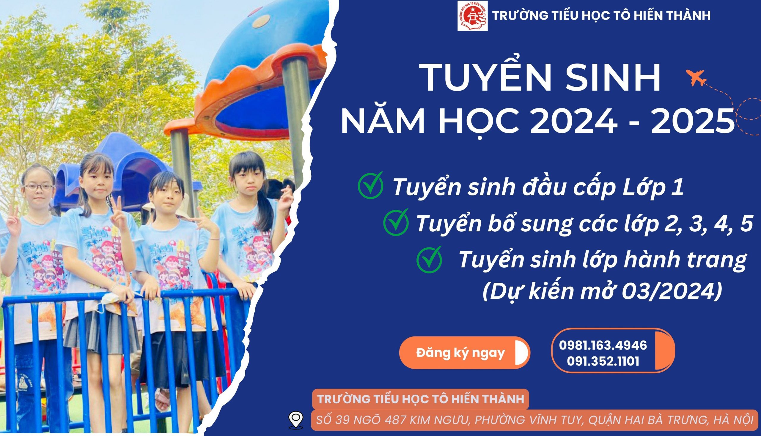 TUYỂN SINH NĂM HỌC 2024 – 2025